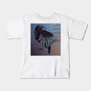 Bio-Mech. Raven (BG) Kids T-Shirt